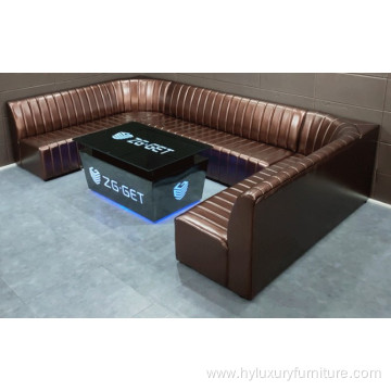 Restaurant club Furniture PU Booth corner Sofa Seating